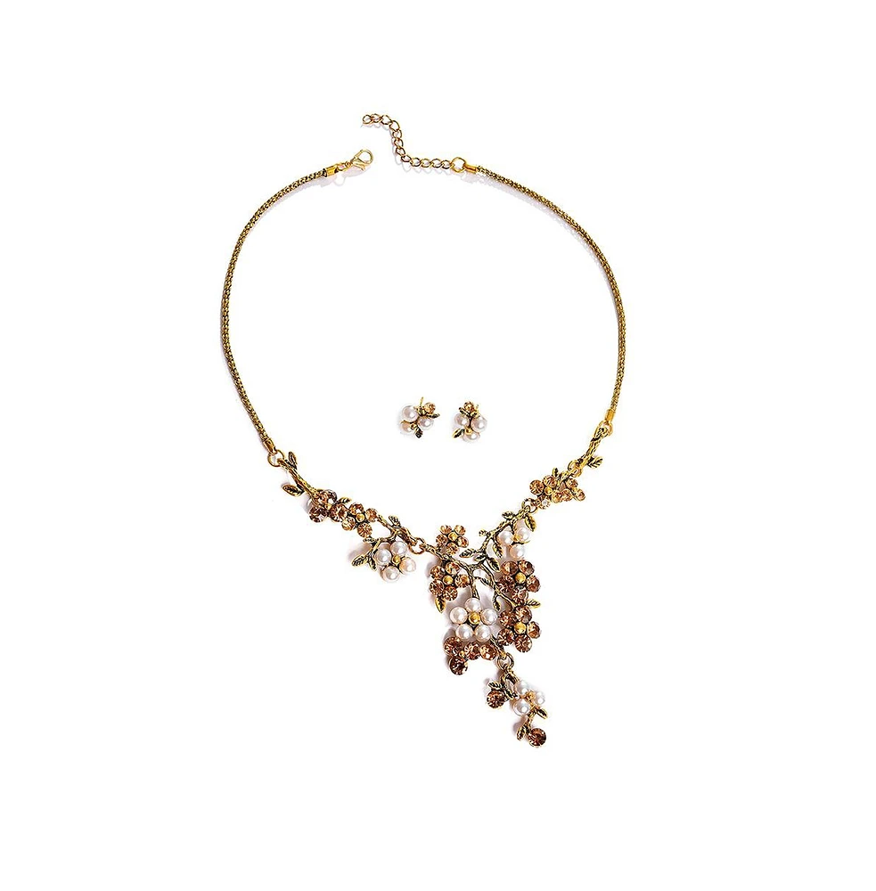 Sohi Women's Botanical Jewellery Set