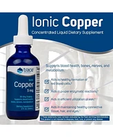 Trace Minerals Liquid Ionic Copper 3 mg Dietary Supplement | Antioxidant Enzyme | Supports Blood Health, Bones, Nerves, and Metabolism | 2 fl oz, 48 S