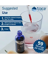 Trace Minerals Liquid Ionic Vitamin B12 1000 mcg | Dietary Supplement Powerd by Concentrace Full Spectrum Ionic Minerals | 2 fl oz, 59 Servings