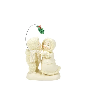 Department 56 Snowbabies Mistletoe Kisses Figurine, 4.96 Inches