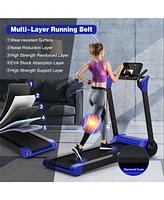 Vebreda 2.25 Hp Electric Motorized Folding Running Treadmill Machine with Led Display-Navy