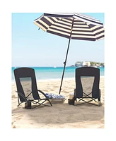 Slickblue Portable Beach Chair Set of 2