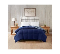 Home Design Lightweight Reversible Down Alternative Microfiber Comforter, Full/Queen, Exclusively at Macy's