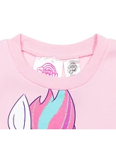 My Little Pony Sunny Pipp Zipp Girls Fleece Pullover Sweatshirt Legging Set Toddler|Child