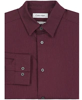 Calvin Klein Big Boys Long Sleeve Pindot Textured Shirt