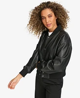 Levi's Women's Faux Leather Varsity Bomber Jacket