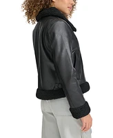 Levi's Women's Faux Leather Aviator Jacket