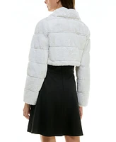 Bcx Juniors' Faux Fur Cropped Jacket