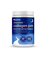 NativePath Collagen Pm - Chocolate Nighttime Collagen Peptides Powder with Magnesium, Gaba, L-Theanine and Melatonin - 20 Servings