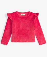 Epic Threads Toddler Girls Glitter Stretch Velour Top, Exclusively at Macy's