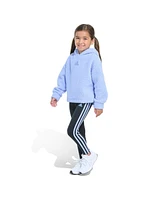 adidas Little & Toddler Girls Long Sleeve Hooded Sherpa Legging, 2-Piece Set