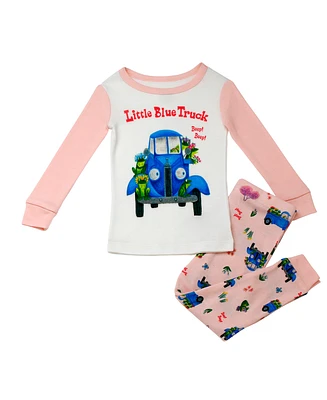 Rashti & Toddler Girls Little Blue Truck Snug Fit 2-Piece Pajama Set