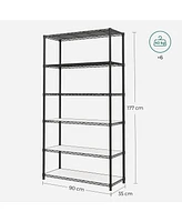 6-Tier Storage Shelves Spacious and Versatile Organizer for Home or Office
