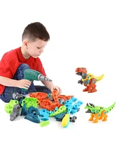 Cowin Dinosaur Toys Take Apart Stem with Drill