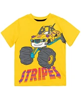 Blaze and the Monster Machines Toddler Boys Pickle Crusher Blaze Stripes Zeg Stripes 3 Pack T-Shirts to