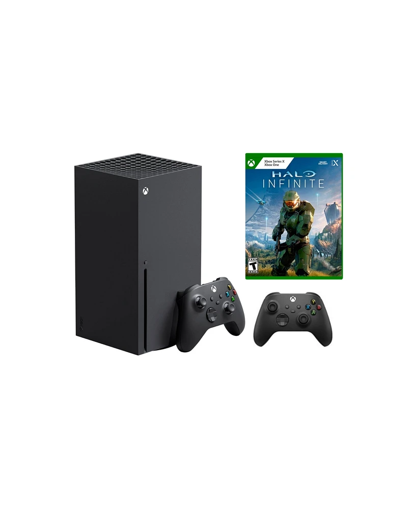 Microsoft Xbox X Bundle With Extra Controller and Halo Infinite Game