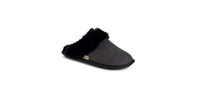 Muk Luks Women's Angled Sparkle Scuff Slipper