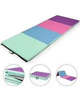 Skonyon 4 Feet x 10 Feet Thick Folding Panel Gymnastics Mat