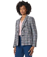 Jones New York Petite Tweed Relaxed-Fit Blazer