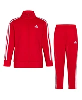 adidas Toddler Boys Long Sleeve Essential Tricot, 2-Piece Set