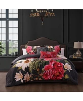 Bebejan Flower Garland Bedding 100% Cotton 5 Piece King Size Reversible Comforter Set