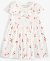 First Impressions Baby Girl Mini Apple Printed Dress, Created for Macy's