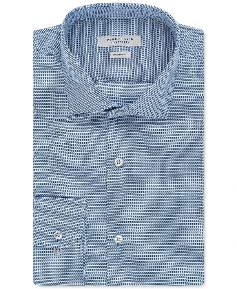 Perry Ellis Men's Modern-Fit Sycamore Dobby Dress Shirt