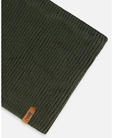 Deux par Deux Baby Boys Baby Mid-Season Knit Neckwarmer Forest Green