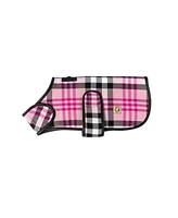 Chilly Dog L Pink Plaid Coat