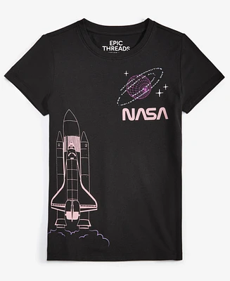 Epic Threads Little & Big Girls Nasa Graphic Short-Sleeve T-Shirt, Exclusively at Macy's