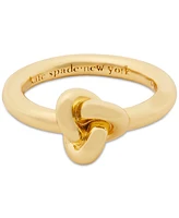 Kate Spade New York Gold-Tone Double Knot Accent Ring