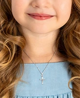 Tiny Blessings Kids Children's Sterling Silver Holy Cross 12-14" Necklace