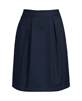 Lands' End Women's School Uniform Solid Pleated Skort Top of Knee