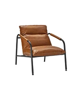 Accent Chair with Sleek Frame, 3 Section Fluffy Poly-Fiber-Filled Cushions