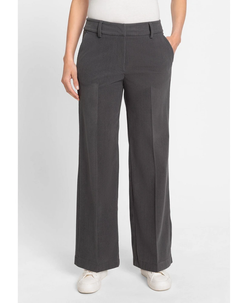 Olsen Women's Anna Fit Wide Leg Corduroy Trouser