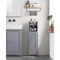 Slickblue Small Bathroom Storage Corner Floor Cabinet With Doors And Shelves, Bathroom Storage Organizer