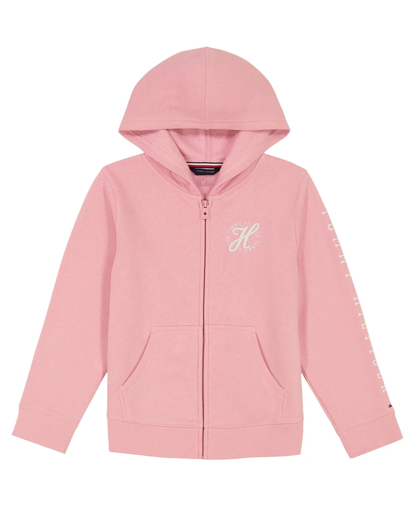 Tommy Hilfiger Toddler and Little Girls Fleece Zip Hoodie