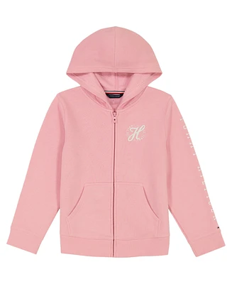 Tommy Hilfiger Toddler and Little Girls Fleece Zip Hoodie