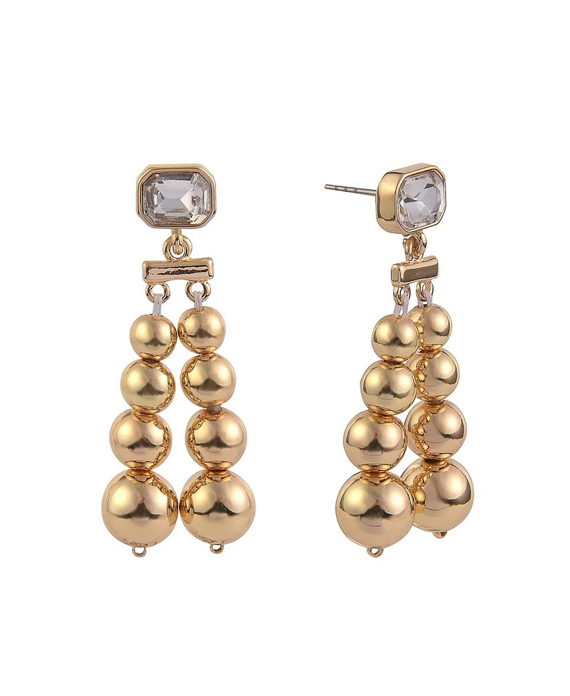 Laundry by Shelli Segal Beaded Linear Earrings