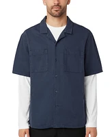 Frank And Oak Men's Loose-Fit Button-Down Camp Shirt