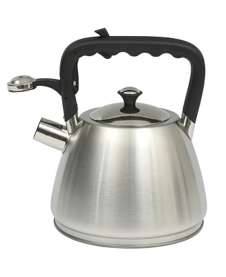 Mr. Coffee Armidale Large 2.5QT Brushed Stainless Steel Whistling Tea Kettle