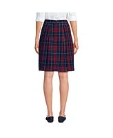 Lands' End Women's School Uniform Plaid Skort Top of Knee