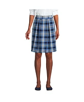 Lands' End Women's School Uniform Plaid Skort Top of Knee