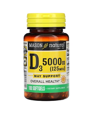 Mason Natural Vitamin D3 5000 Iu (125 mcg)