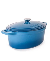 BergHOFF Neo Cast Iron 8qt. Oval Dutch Oven 13" with Lid