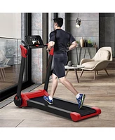 Vebreda 2.25 Hp Electric Motorized Folding Running Treadmill Machine with Led Display-Red