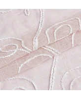 Dainty Home Stella Linen Look 76" W x 84" L Grommet Window Panel Set