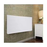 Yescom Wall Mounted Floating Folding Computer Desk 23 5/8" x 15 3/4" 66lbs Weight Capacity White