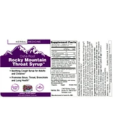 Trace Minerals Rocky Mountain Throat Syrup 4 oz.