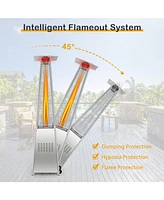 Sugift 42000 Btu Pyramid Patio Heater with Wheels